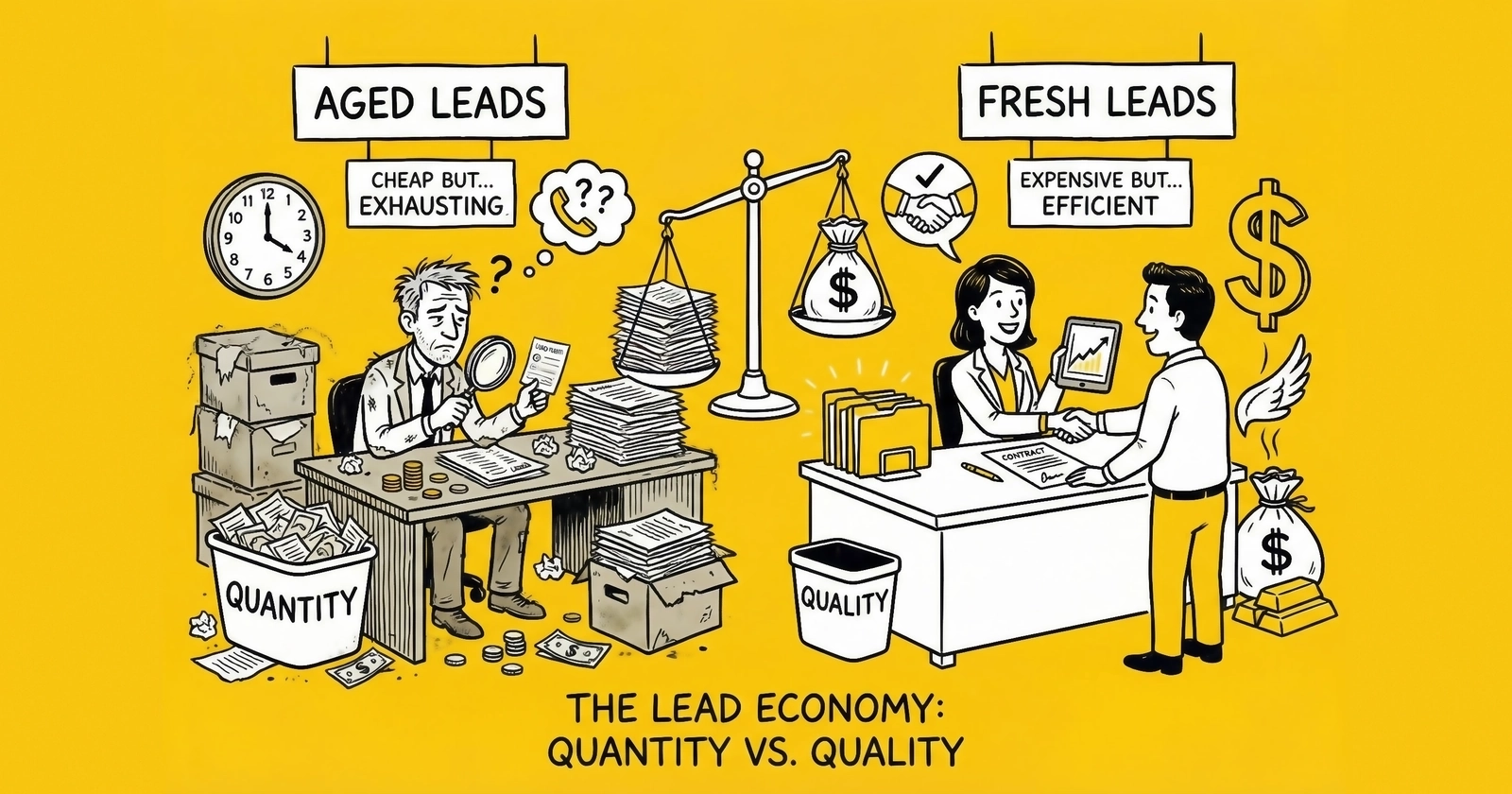 Aged Leads vs Fresh Leads: Economics, Best Practices, and When Each Makes Sense