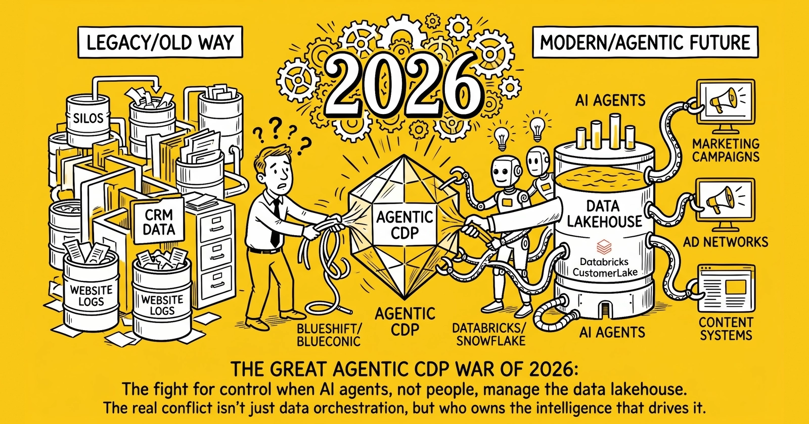 Agentic CDP Wars – Databricks CustomerLake, BlueConic-Blueshift, and the Hightouch Series D Redraw the Customer-Data Layer