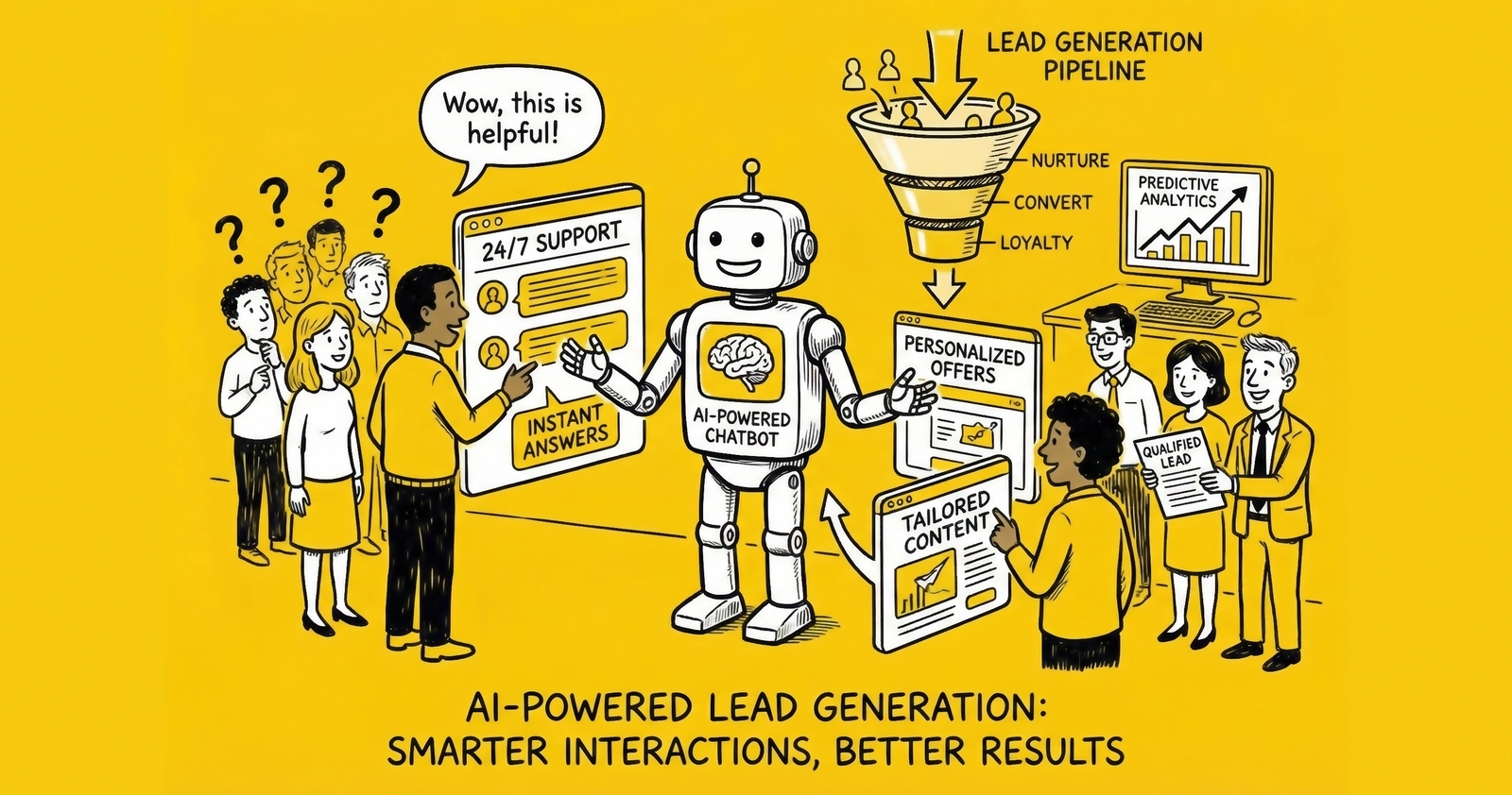 AI-Powered Customer Interactions for Lead Generation: From Chatbots to Predictive Engagement