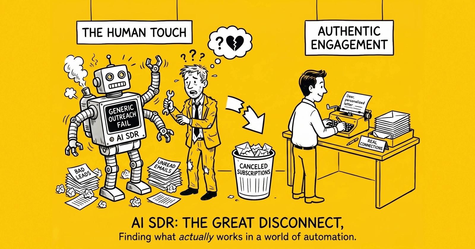 The AI SDR Cancellation Wave: Failure Forensics, the 90-Day Kill Curve, and the Hybrid Playbook That Actually Works