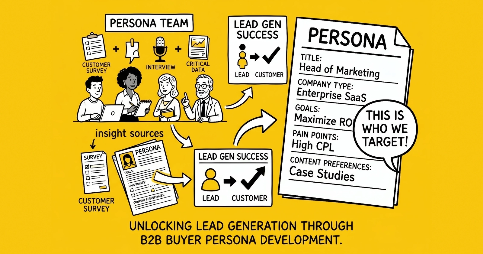 B2B Buyer Persona Development for Lead Generation: Dual-Audience Targeting Frameworks