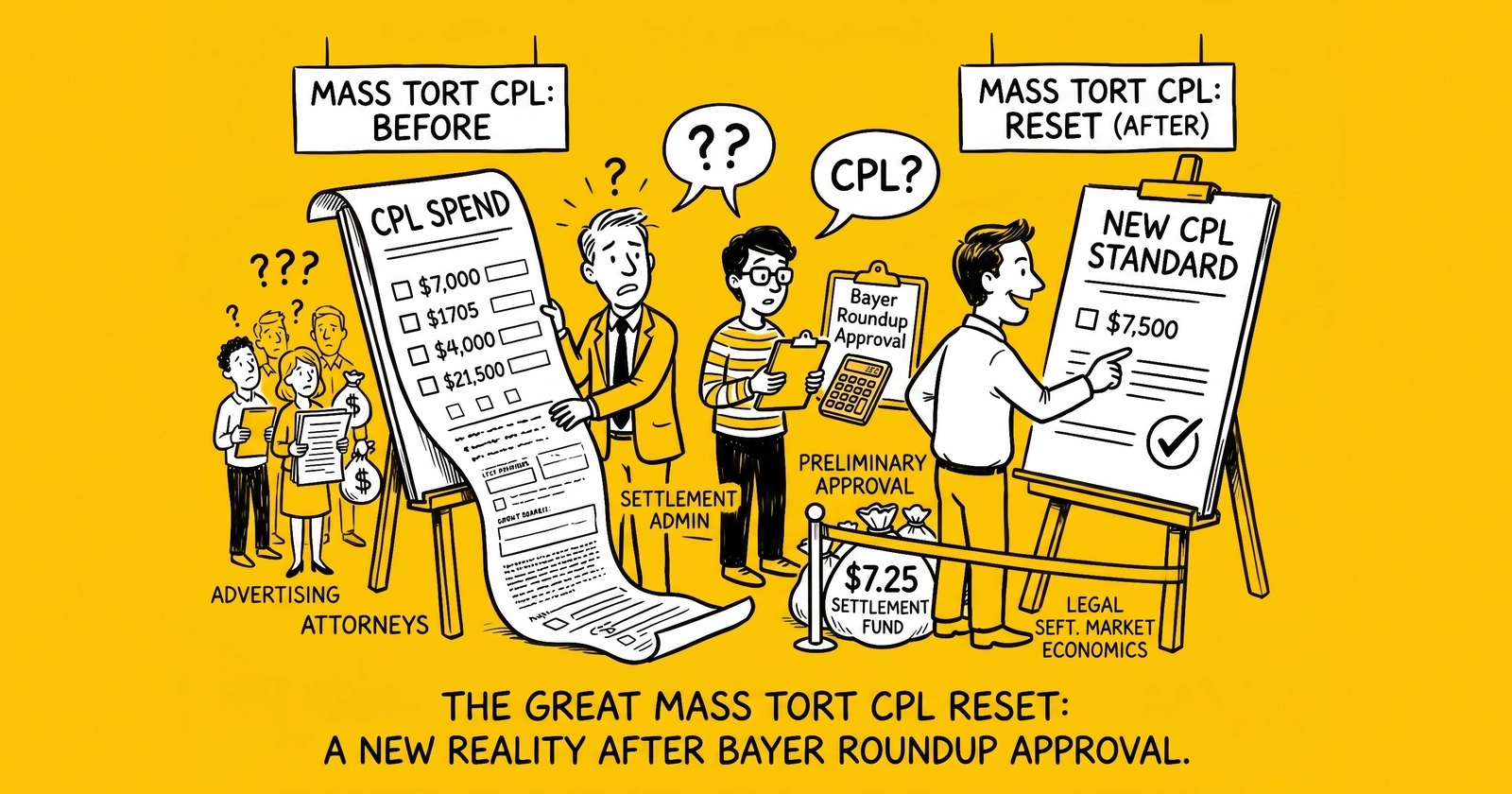 Bayer Roundup $7.25B Preliminary Approval – Why the King v. Monsanto Settlement Resets the Mass-Tort Intake CPL Curve