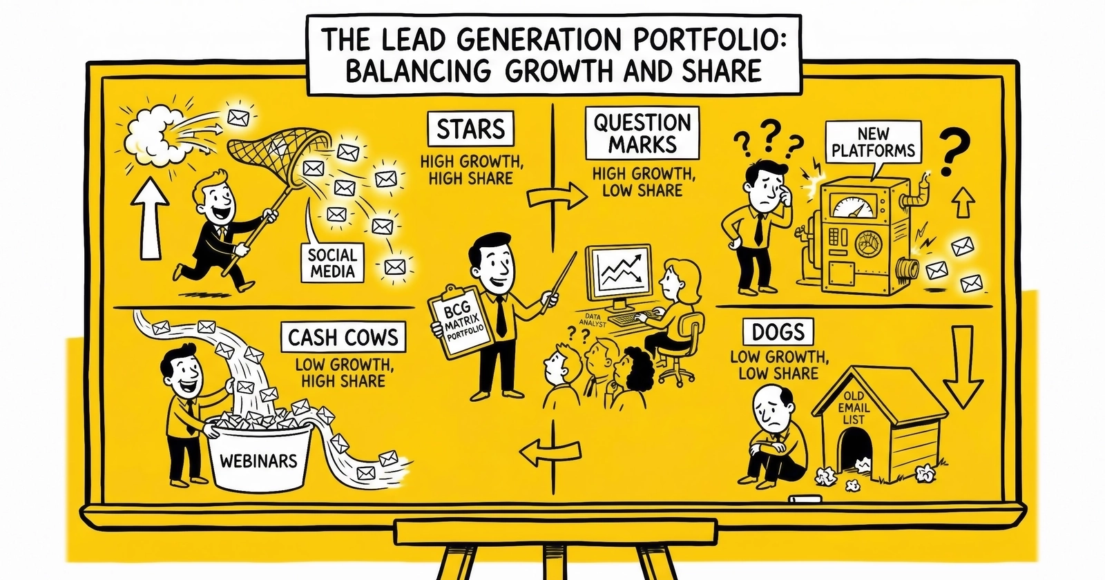 BCG Growth-Share Matrix for Lead Generation: Portfolio Strategy for Multi-Vertical Operations