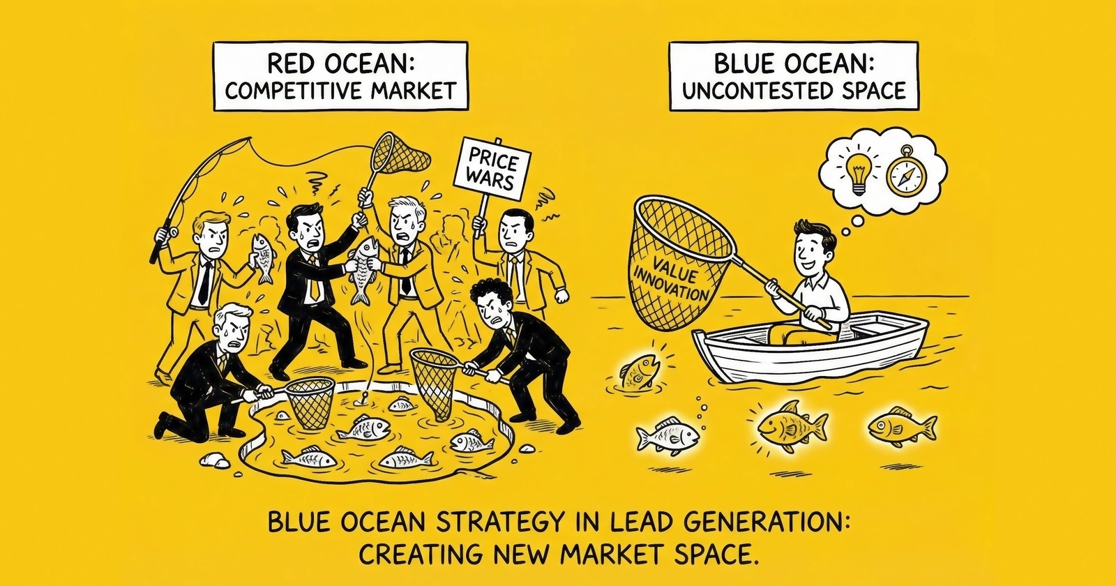 Blue Ocean Strategy for Lead Generation: Creating Uncontested Market Space in a Crowded Industry