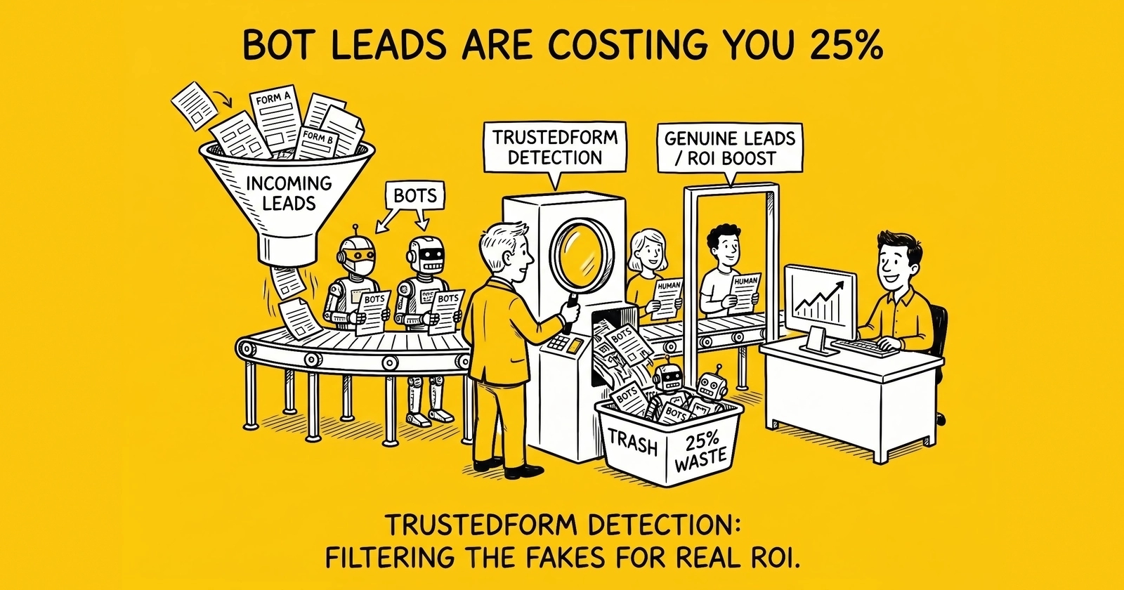 Bot Leads at 25%: TrustedForm Bot Detection, Fabricated Consent, and the ROI Math Buyers Are Finally Forced to Run