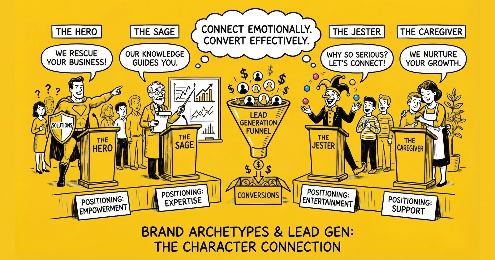 12 Brand Archetypes for Lead Generation: Psychological Positioning That Wins