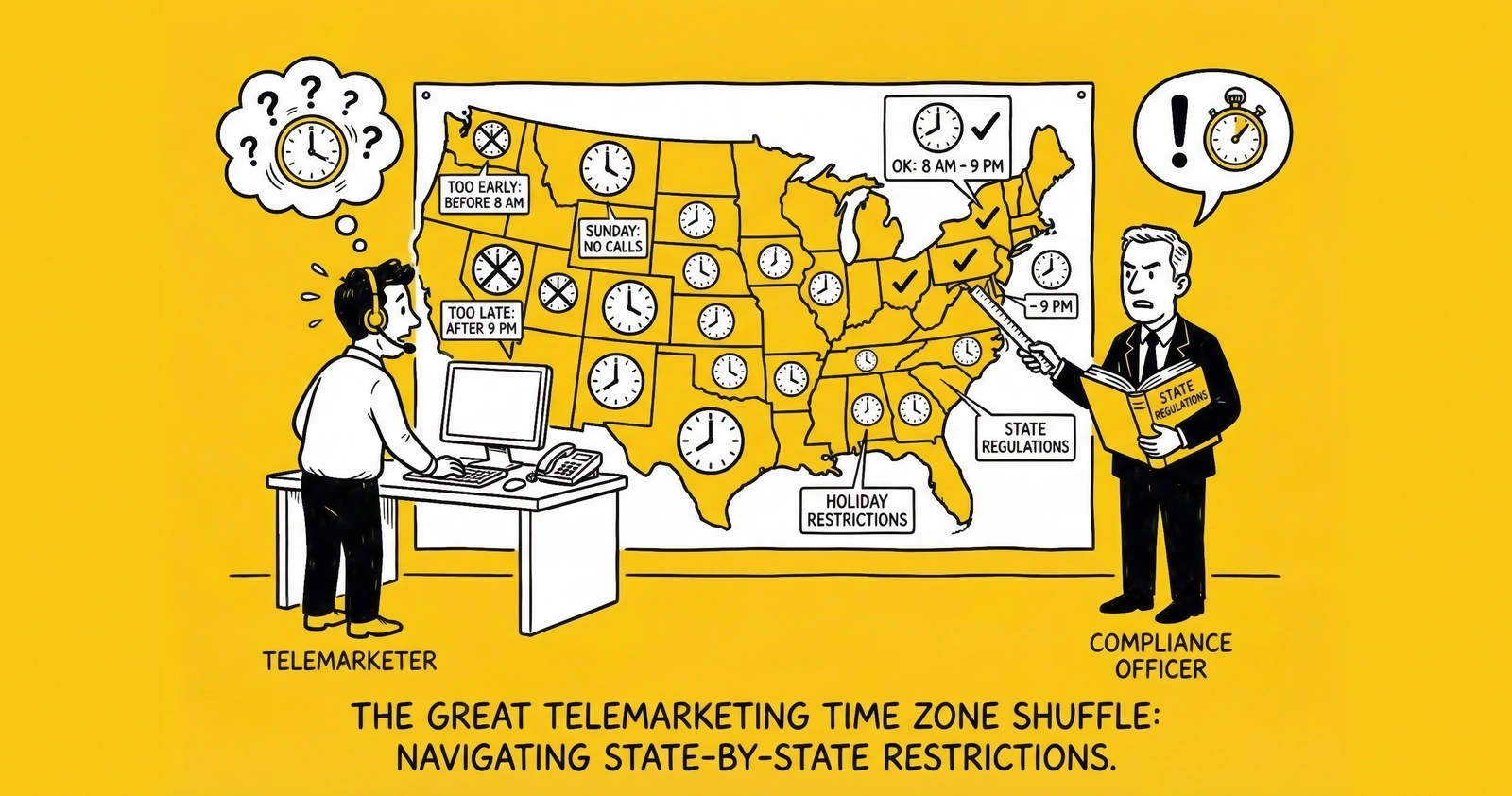 Call Time Restrictions by State: When You Can and Cannot Call