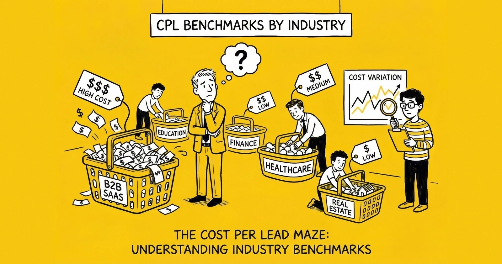 Cost Per Lead (CPL) Benchmarks by Industry: 2025 Data and Trends