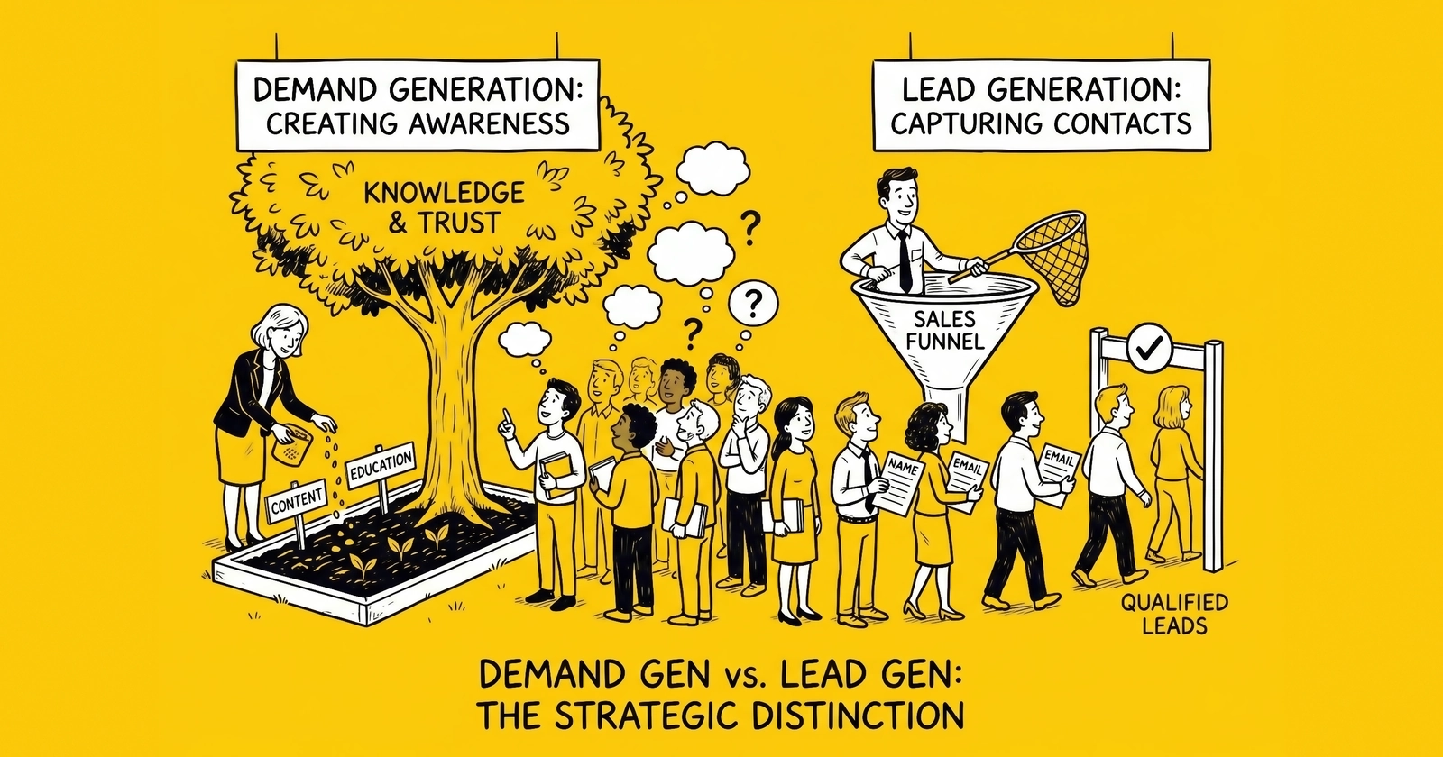 Demand Generation vs Lead Generation: The Strategic Distinction Operators Routinely Conflate