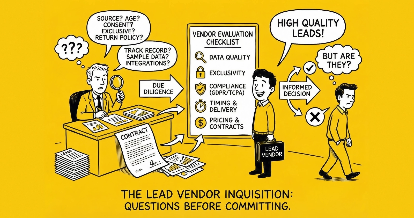 Evaluating Lead Vendors: 15 Questions to Ask Before Buying