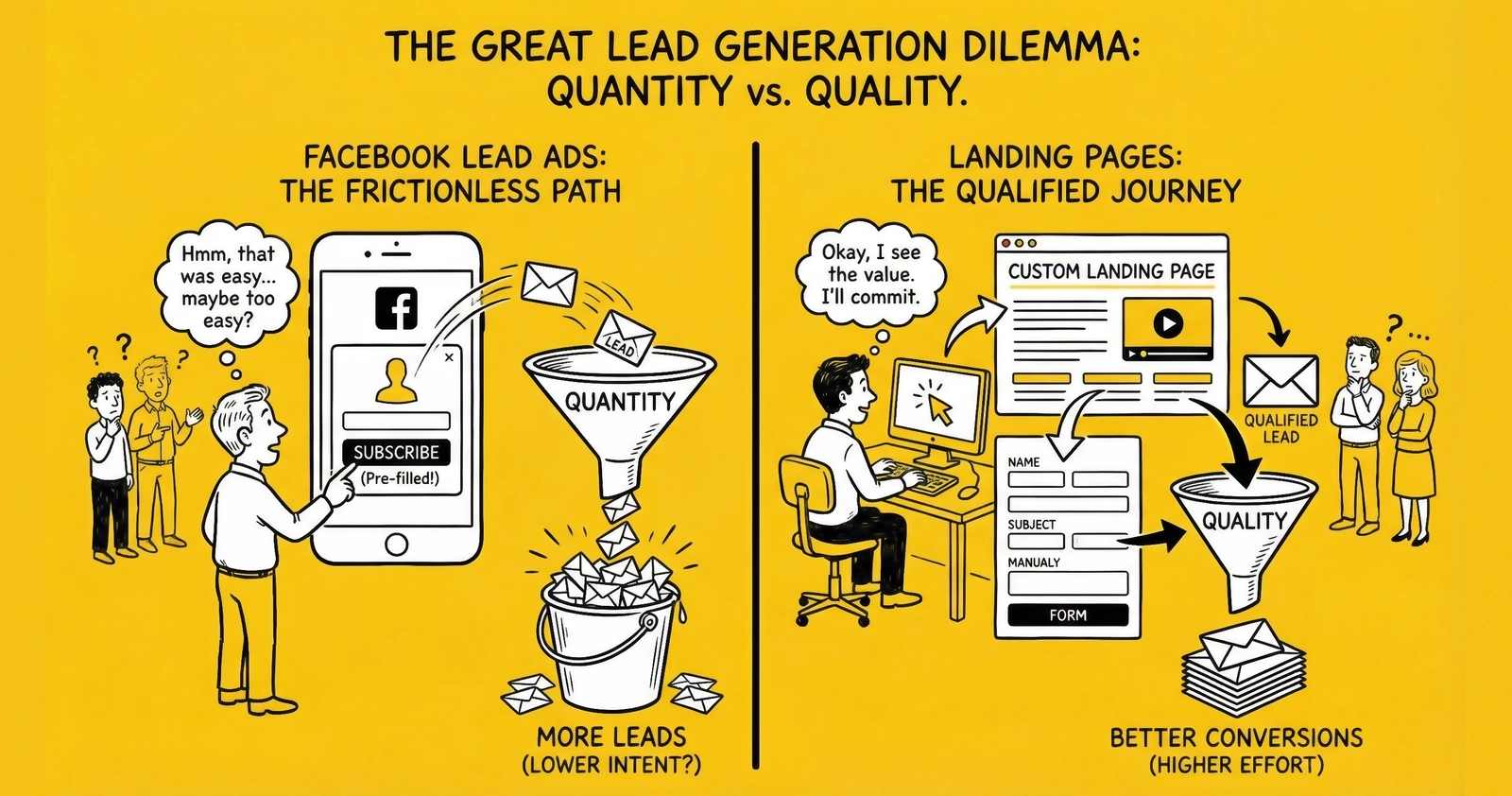 Facebook Lead Ads vs Landing Pages: Which Converts Better in 2026?