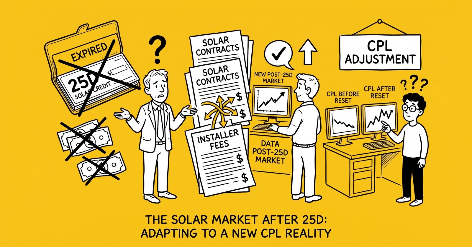 The First Quarter Without 25D: Residential Solar CPL Reset, TPO Migration, and the Lead-to-Install Math Operators Are Repricing in 2026