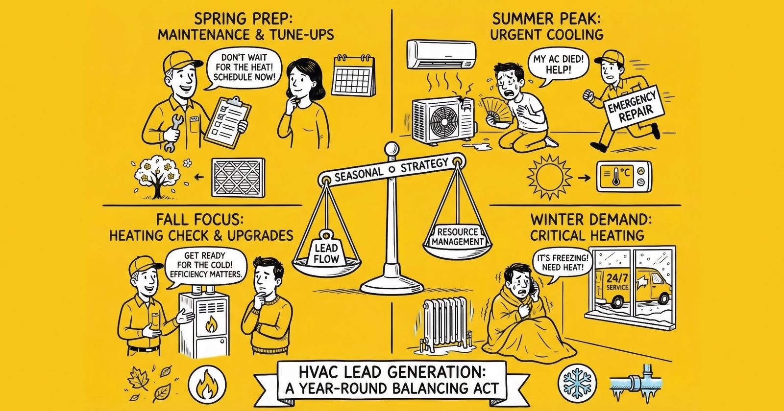 HVAC Lead Generation: Seasonal Strategies That Work