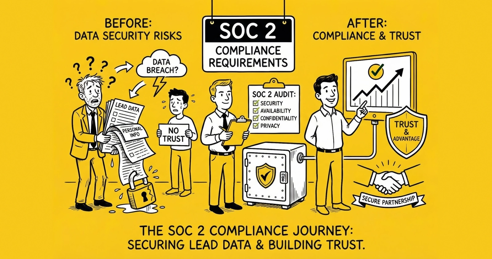 Lead Data Security: SOC 2 and Compliance Requirements