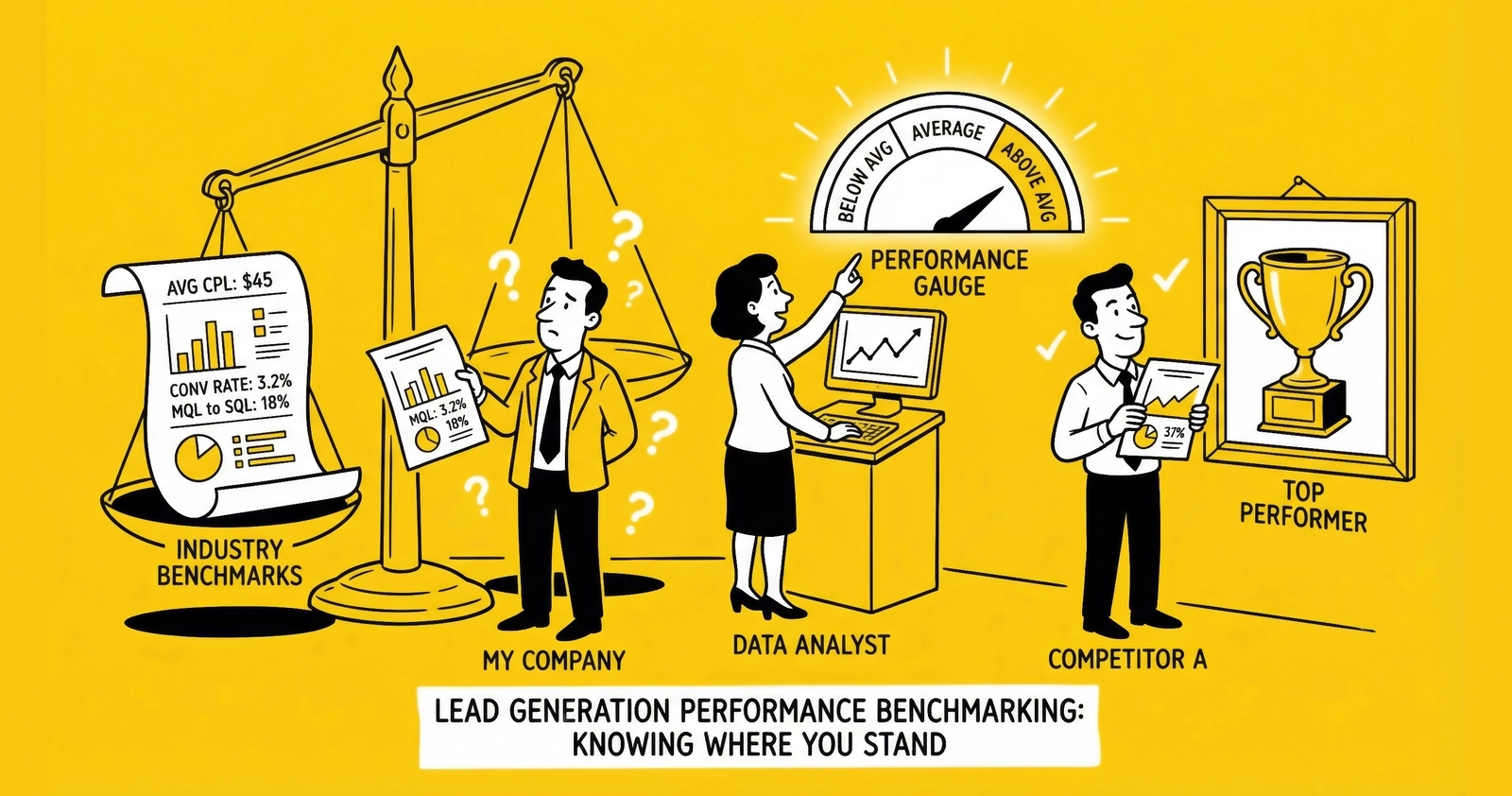 Lead Gen Performance Benchmarking Against Industry: The Complete 2025 Guide