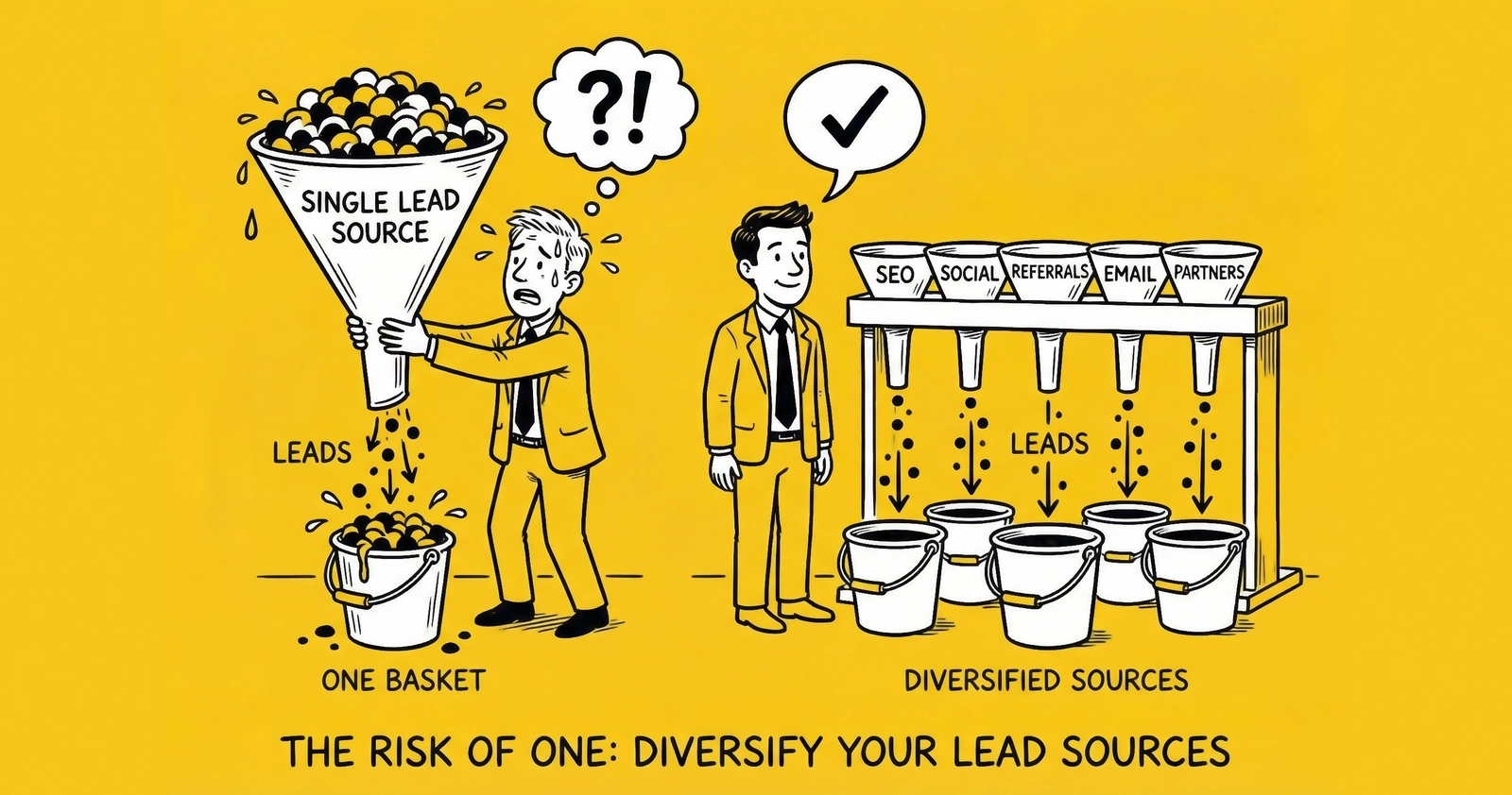Lead Source Diversification: Why Single-Source Dependency Kills Lead Generation Businesses