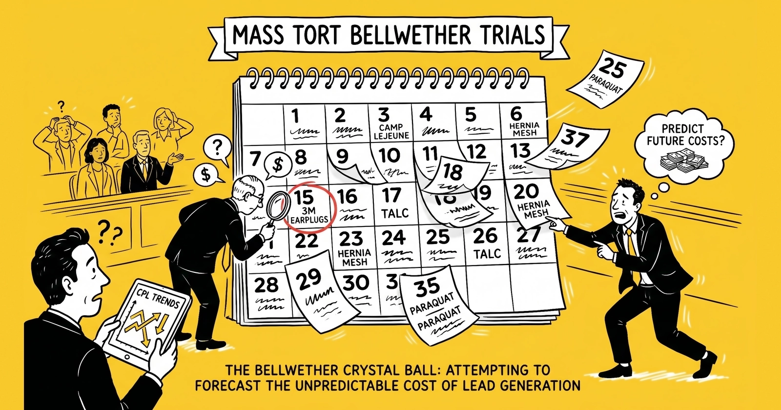Mass Tort Bellwether Calendar 2026: How the MDL Docket Drives Lead Pricing