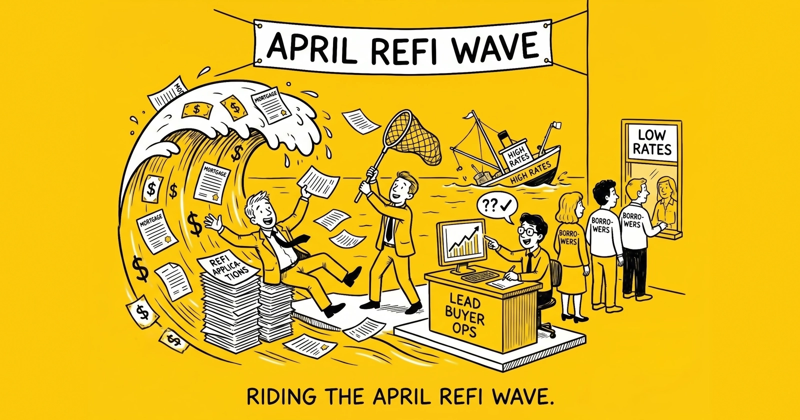 The April 17 Refi Wave Was 52% Bigger Than Last Year – and Most Lead Buyers Aren't Staffed for the Spike