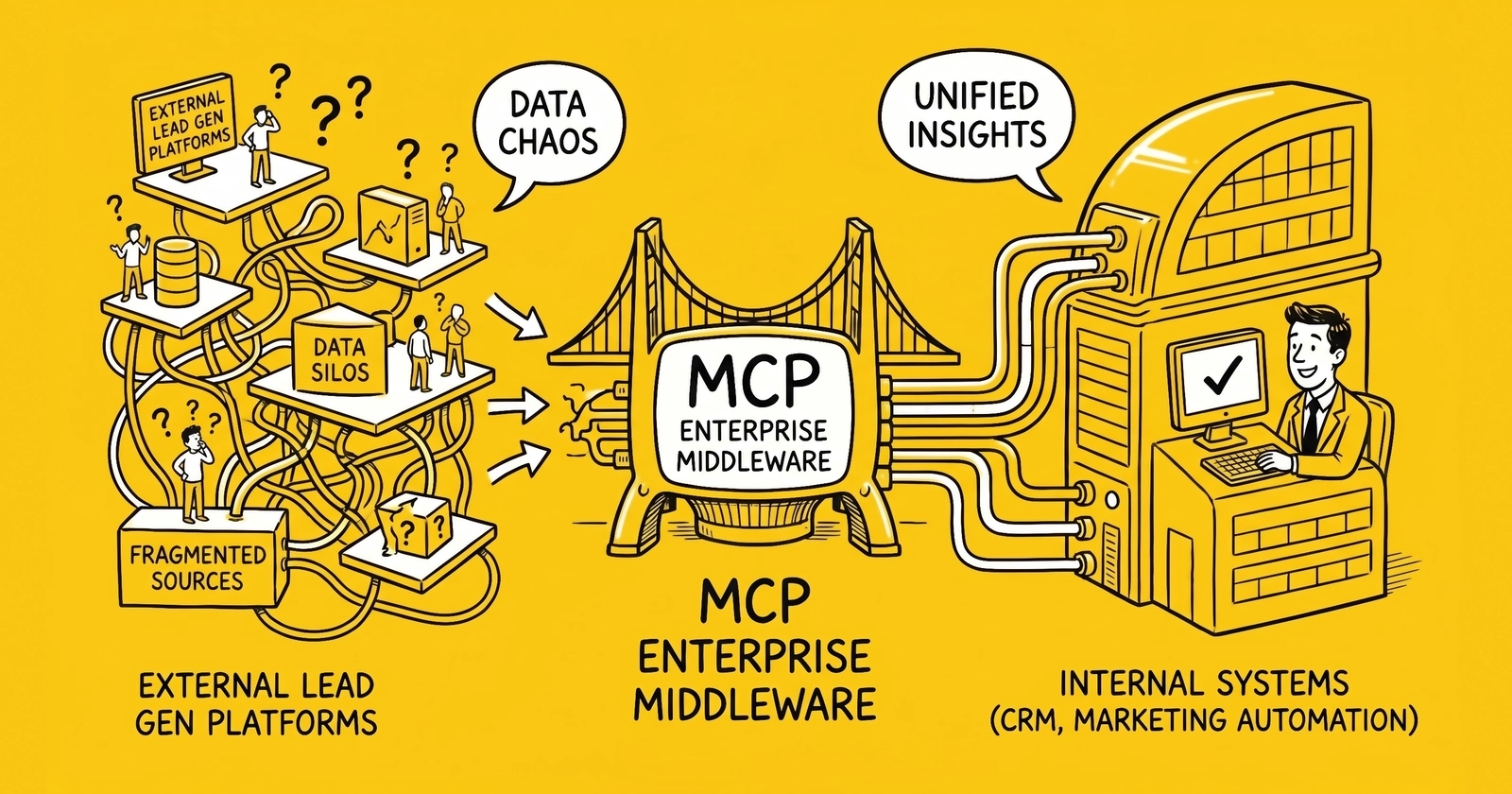 MCP as Enterprise Middleware: What 16 Months of Production Adoption Means for Lead-Gen Platforms