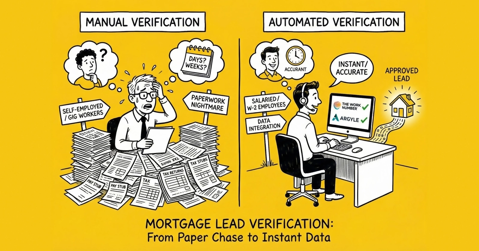 Mortgage Lead Verification: Income and Employment Validation
