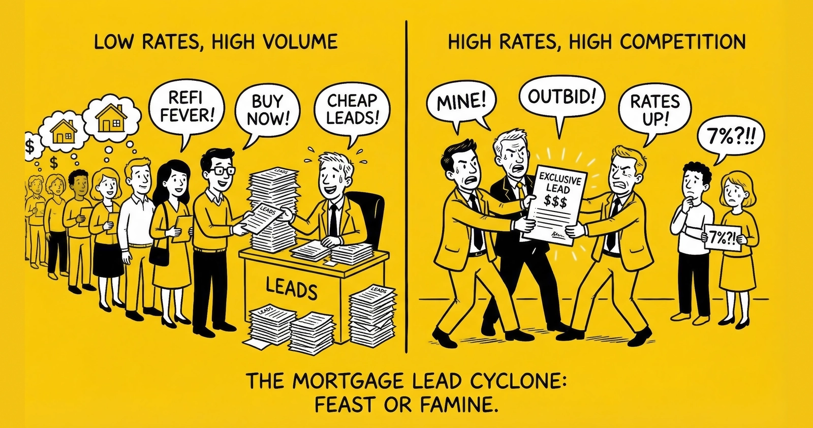 How Interest Rate Cycles Affect Mortgage Lead Pricing