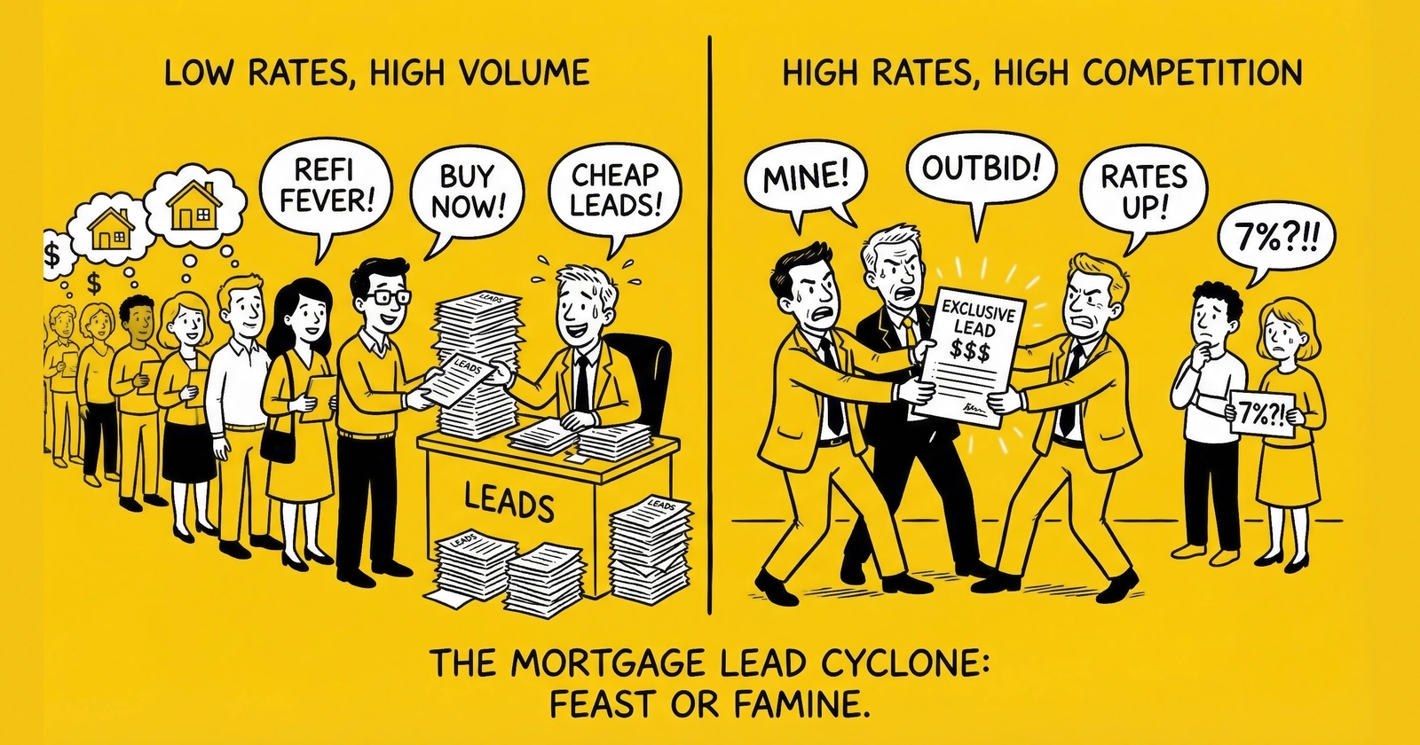 How Interest Rate Cycles Affect Mortgage Lead Pricing