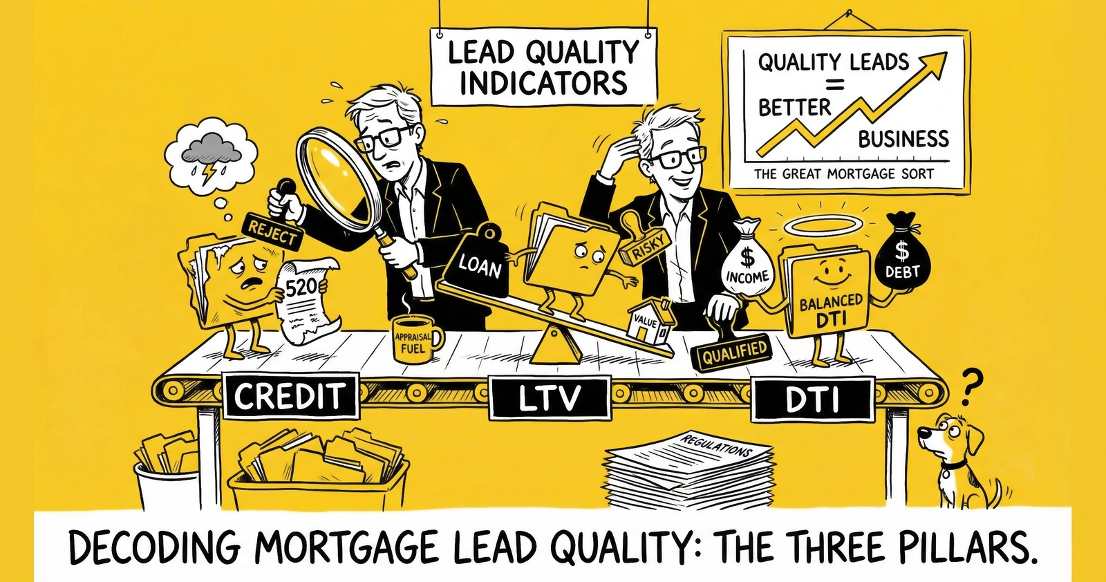 Mortgage Lead Quality Indicators: Credit Score, LTV, and DTI