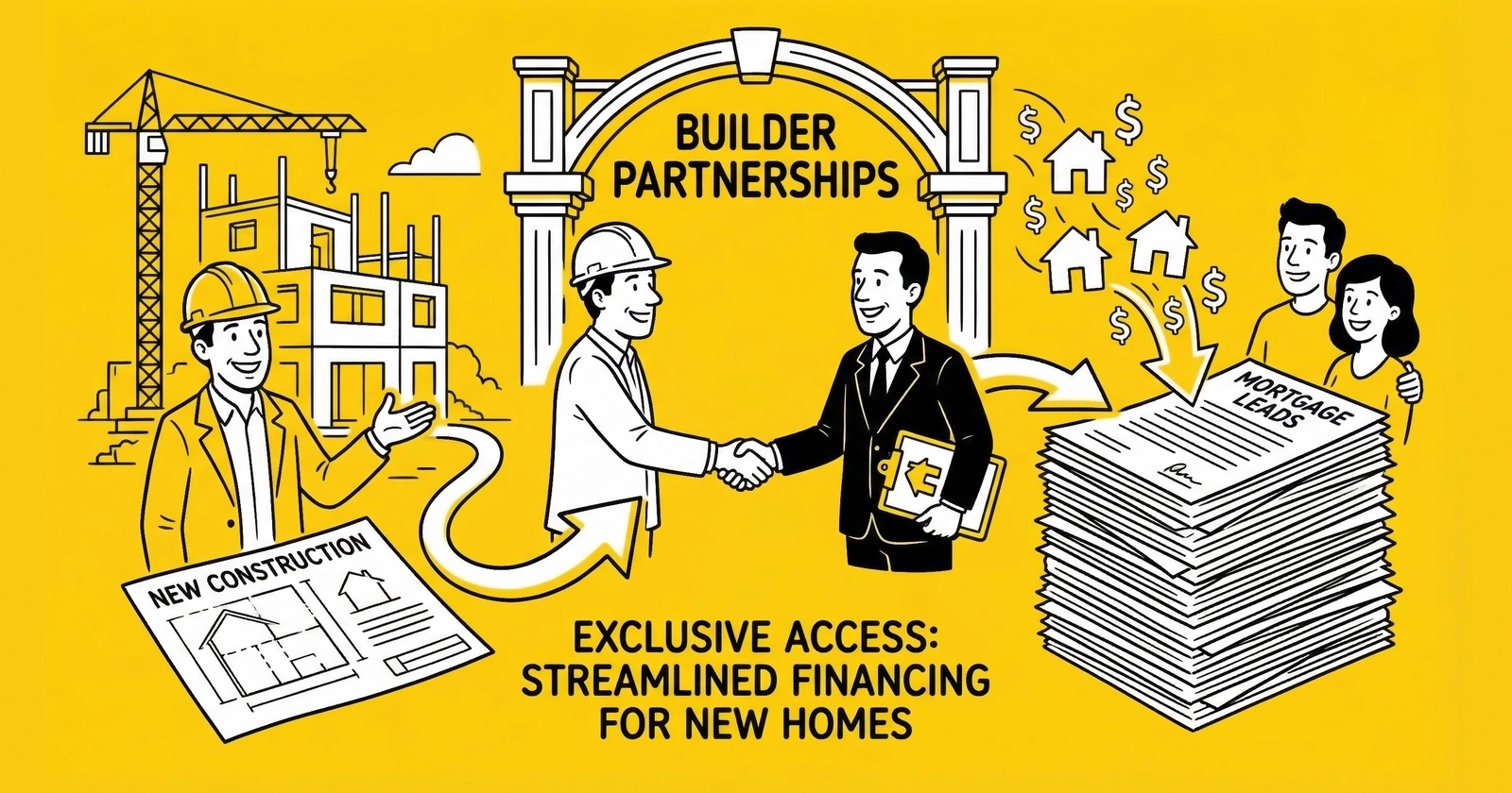 New Construction Mortgage Leads: Builder Partnerships and Exclusive Arrangements