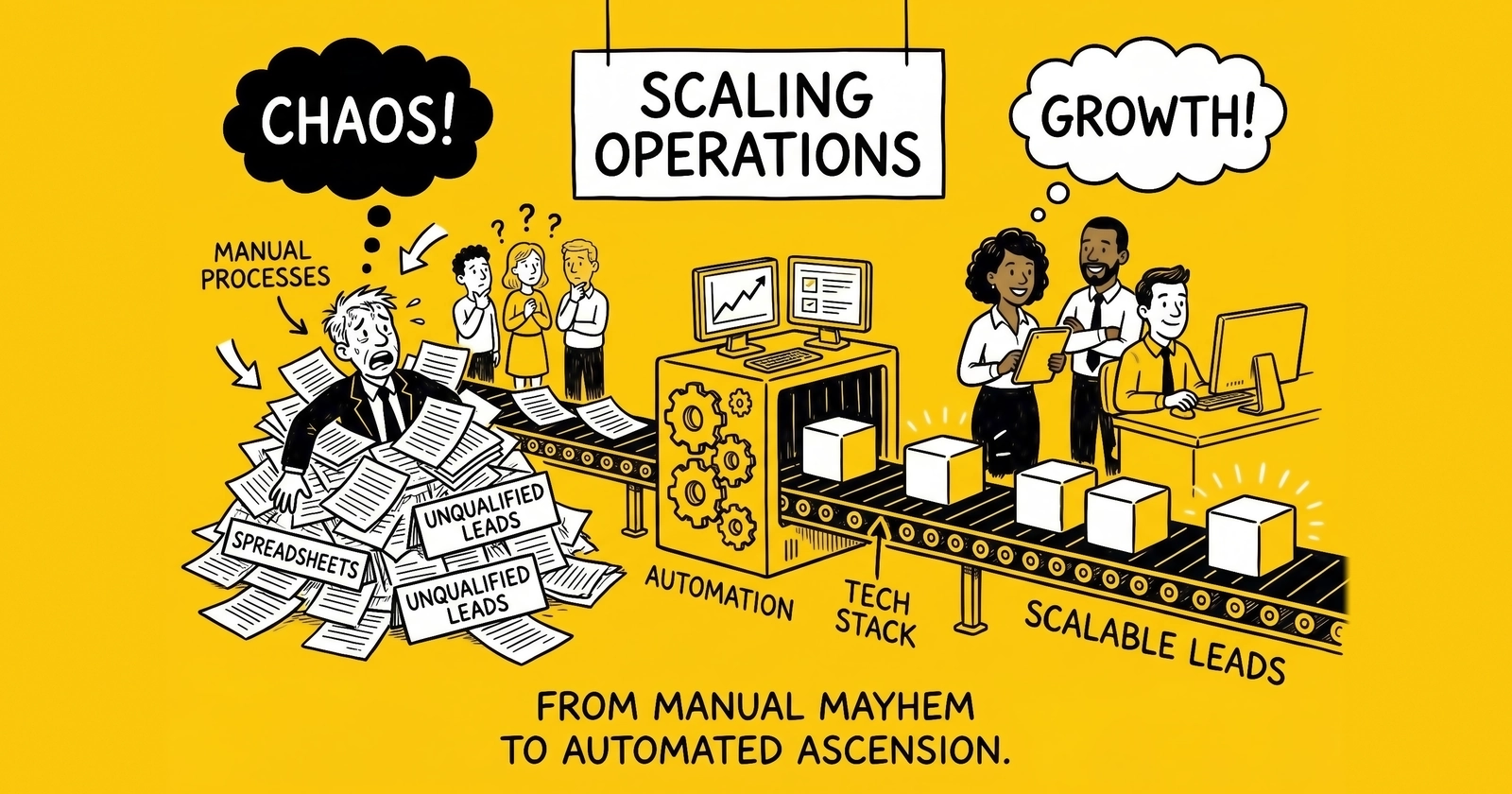 Scaling Lead Generation Operations: Org Design, Vendor Thresholds, and Failure Modes From $1M to $100M