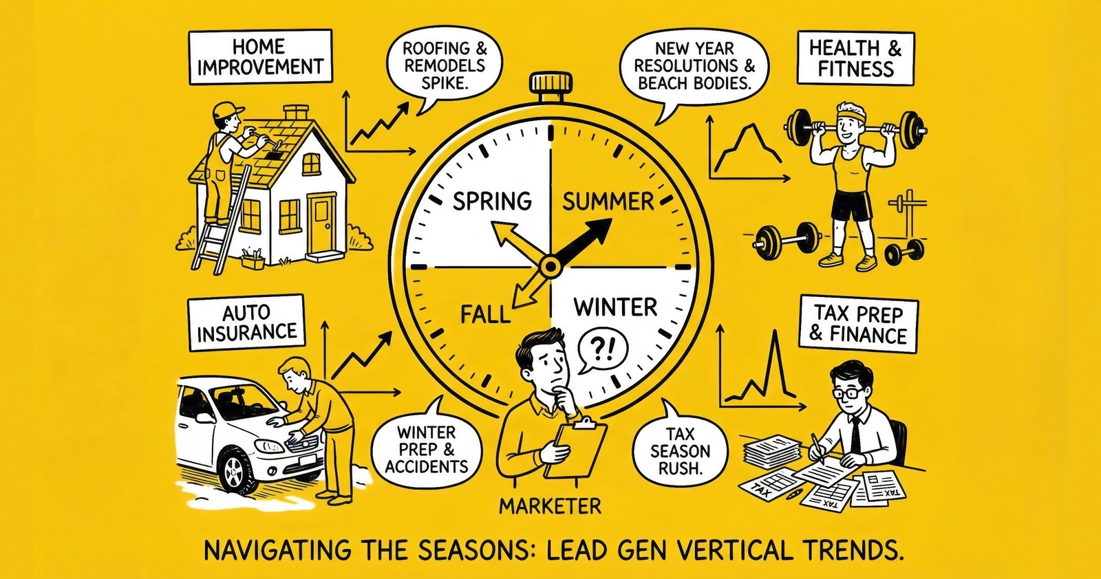 Seasonal Trends in Lead Generation: When to Scale Up and Down by Vertical
