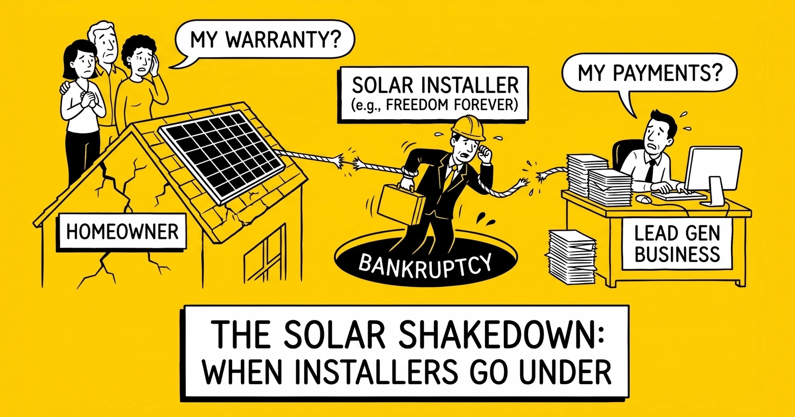 Solar Counterparty Risk After Freedom Forever's Chapter 11: An Operator's Playbook for Lead Aggregator Receivables