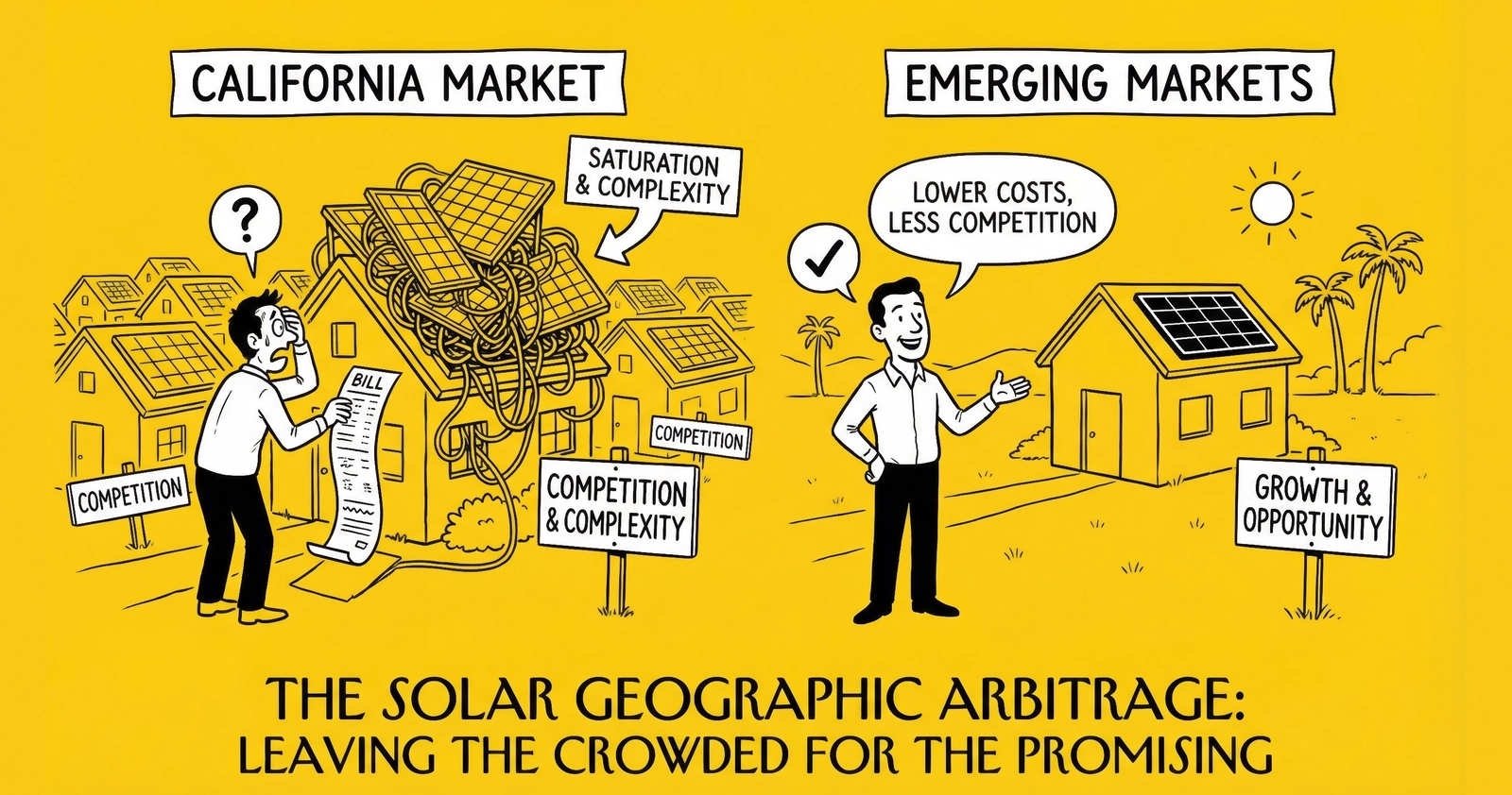 Geographic Arbitrage in Solar: California vs Low-Competition Markets