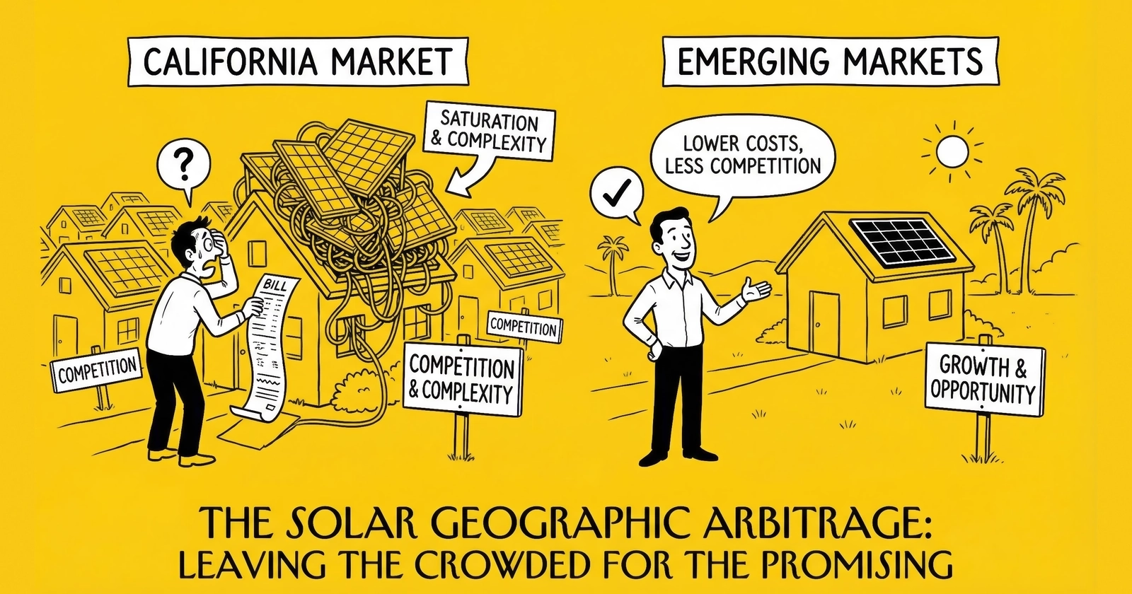 Geographic Arbitrage in Solar: California vs Low-Competition Markets