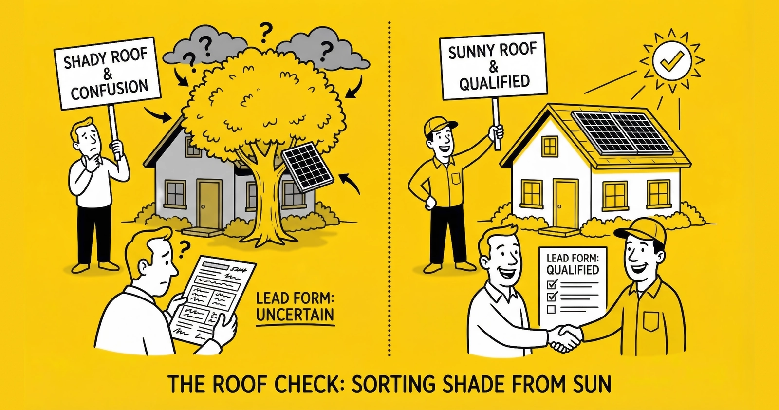 Solar Lead Qualification: Roof Age, Ownership, and Shading Assessment