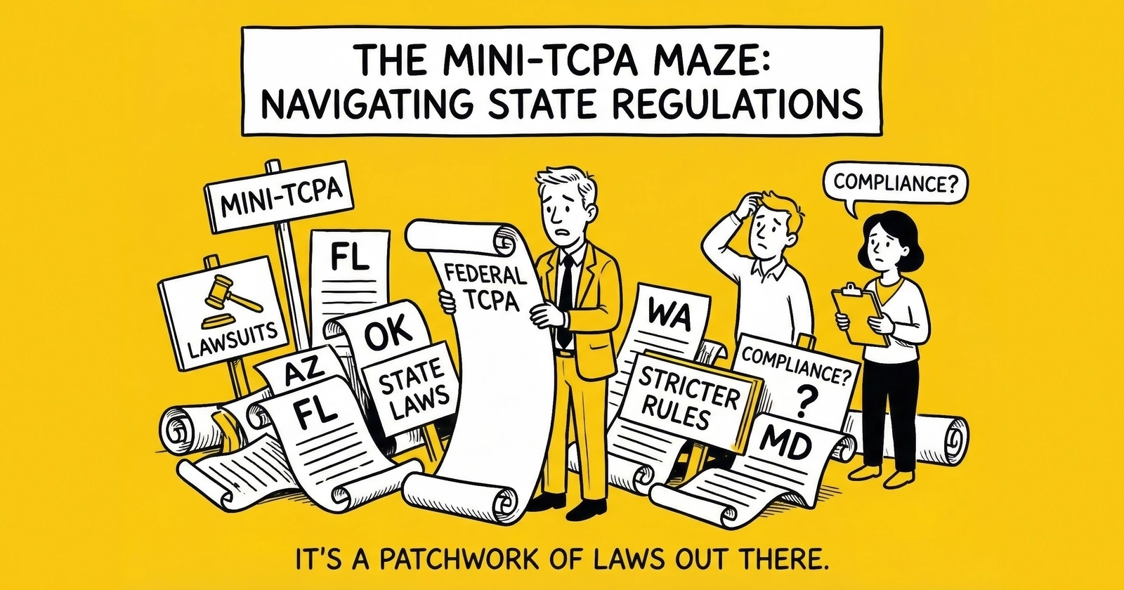 State Mini-TCPA Laws: Florida FTSA, Oklahoma OTSA, and the Patchwork That Multiplies Your Risk