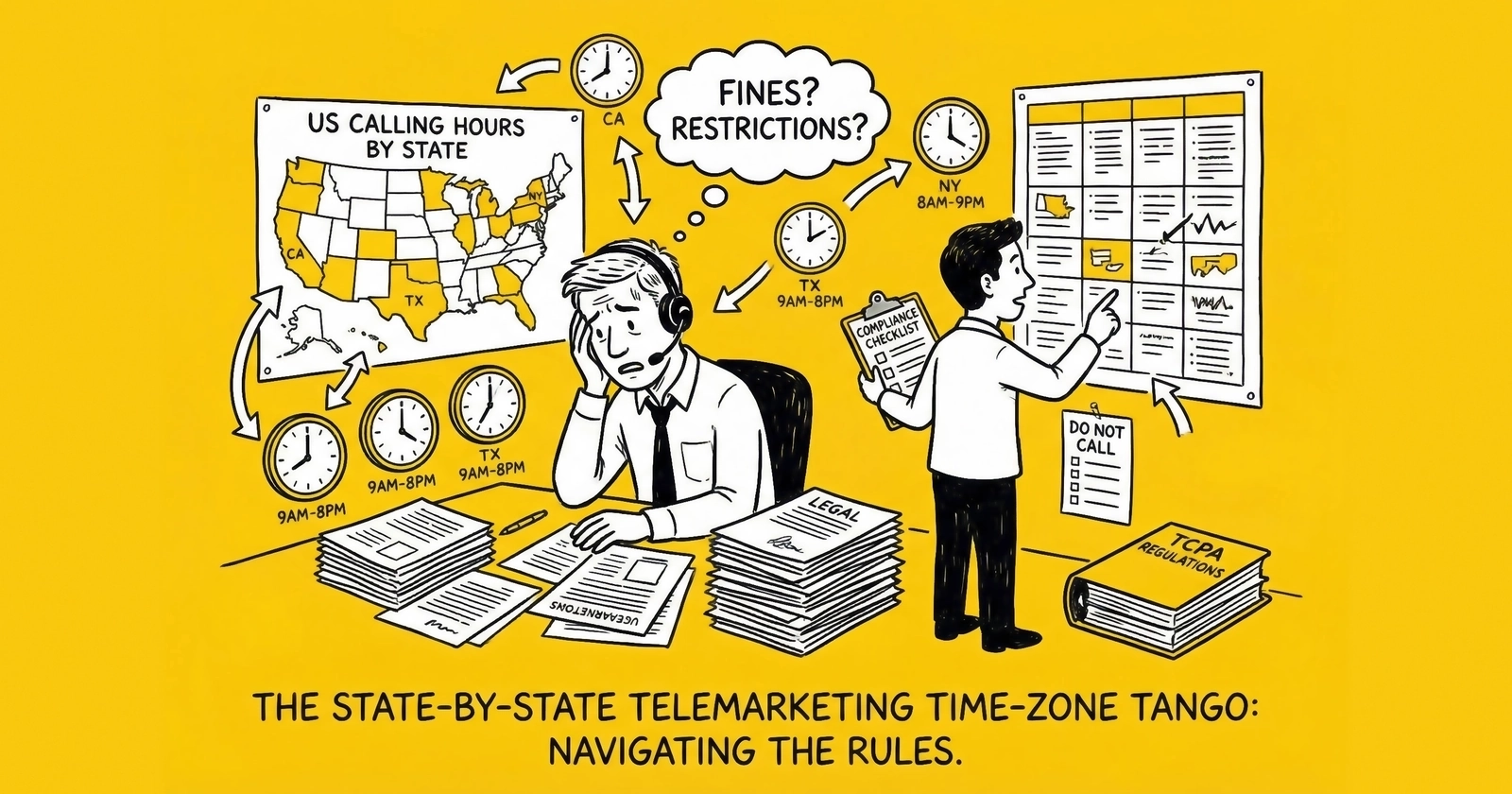 Telemarketing Calling Hours by State: Complete 2026 Reference Guide