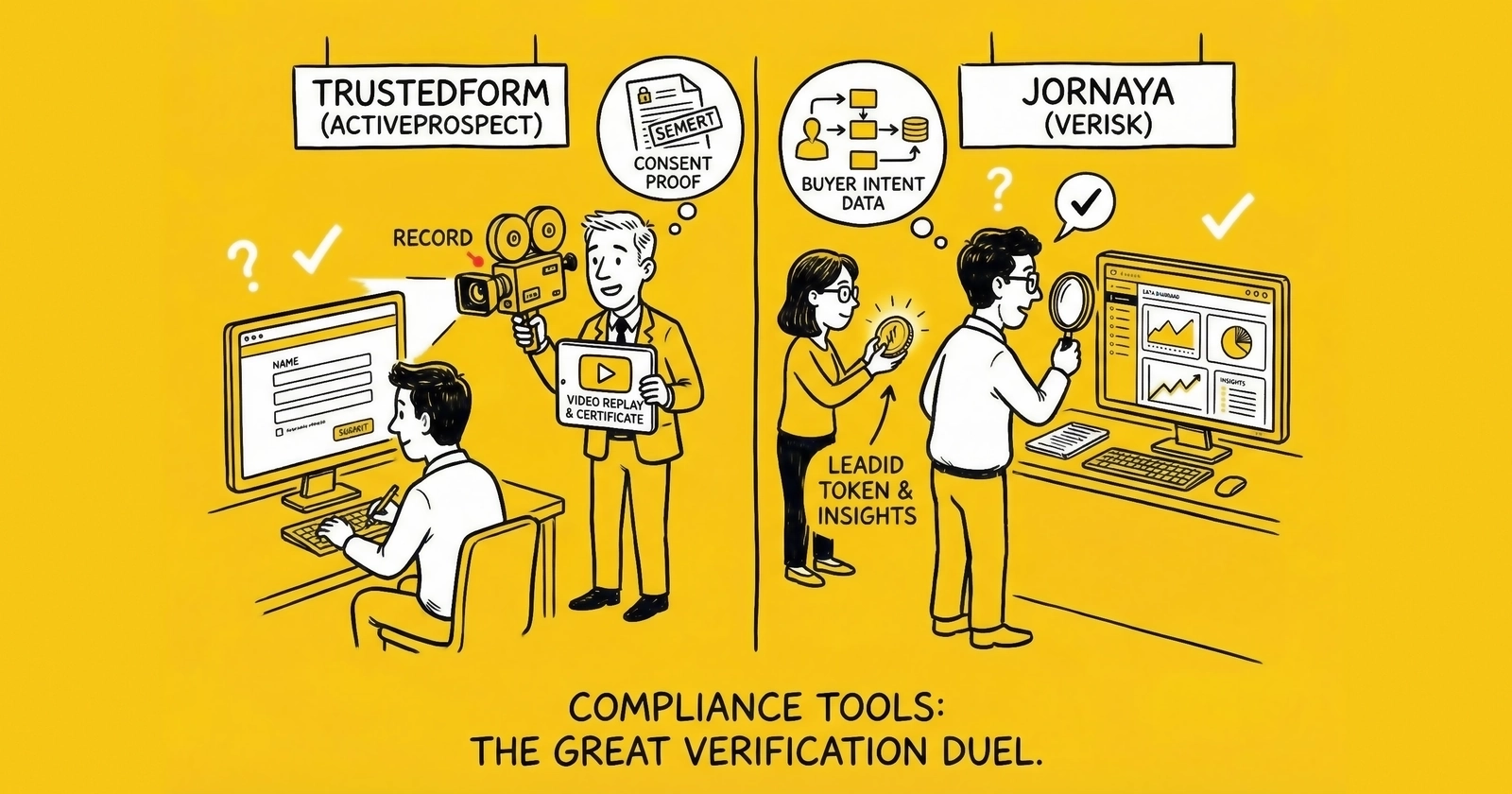 TrustedForm vs Jornaya: Comparing Consent Verification Platforms in 2025