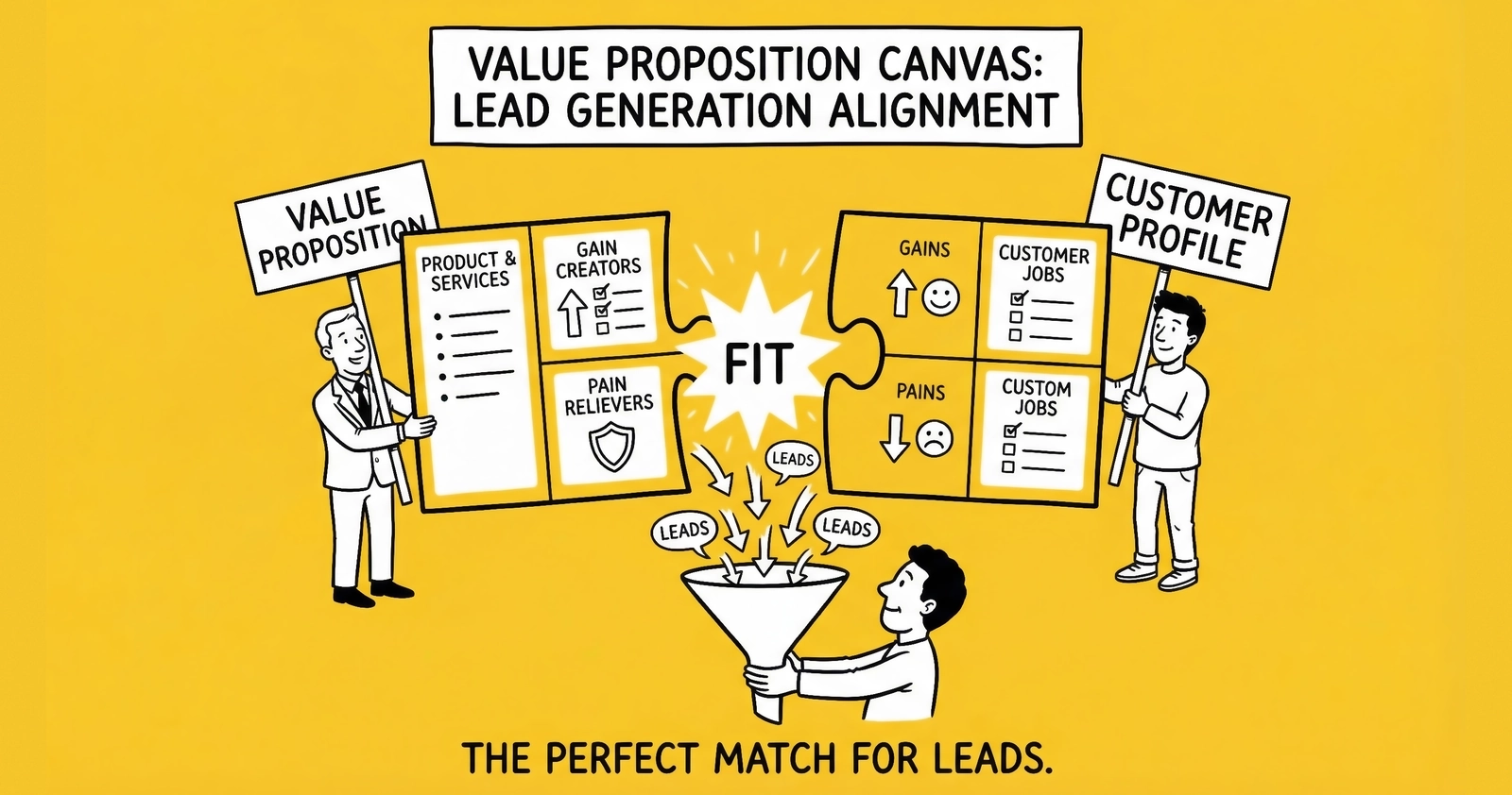 Value Proposition Canvas for Lead Generation: Mapping Buyer Jobs, Pains, and Gains